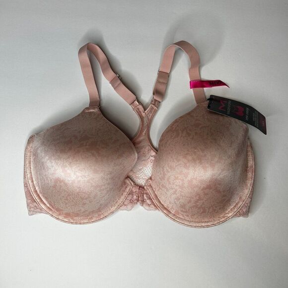 New Maidenform Pink T Back Lined extra coverage Bra 34DD - Picture 2 of 8